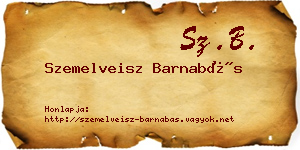 Szemelveisz Barnabás névjegykártya