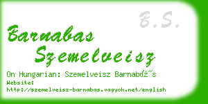 barnabas szemelveisz business card